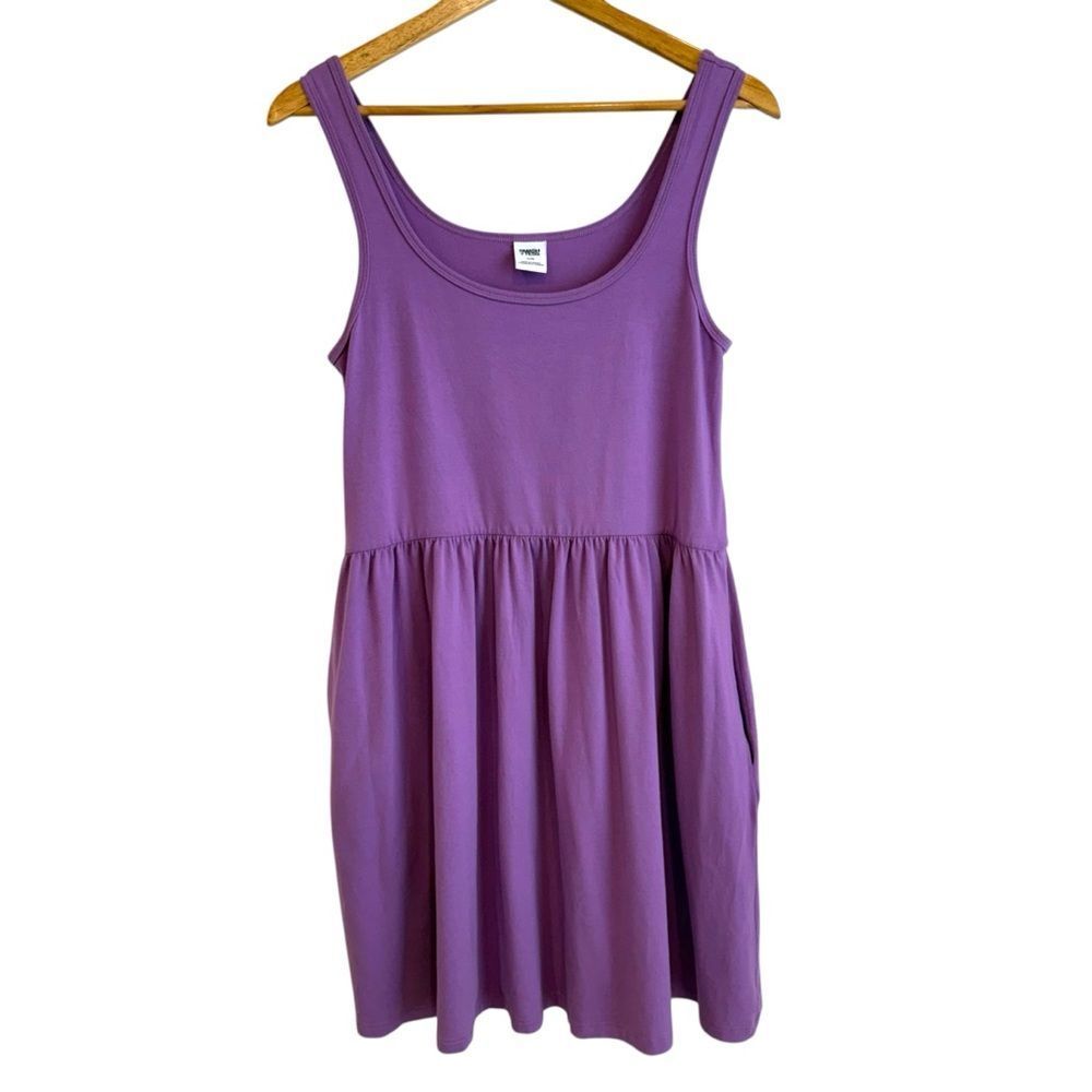 Smash + Tess Camille Iris Purple Tank Style Babydoll Relaxed Fit Mini Dress